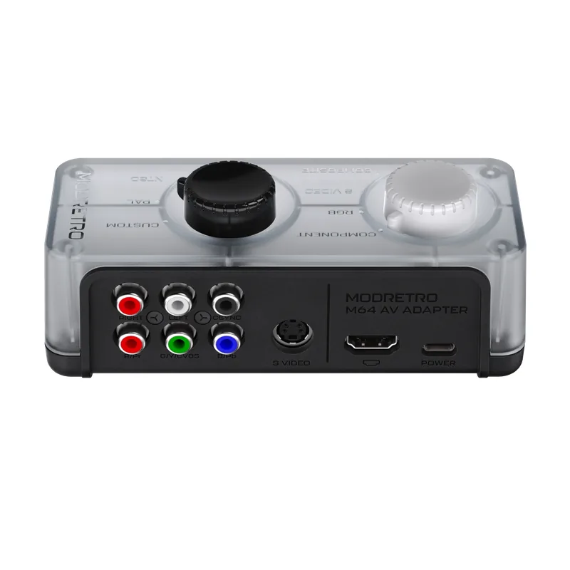 M64 AV Adapter (ModRetro product photo)